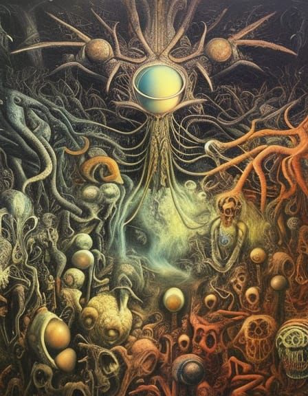 Otto Rapp's Alternate Reality: A Gothic Oil Painting