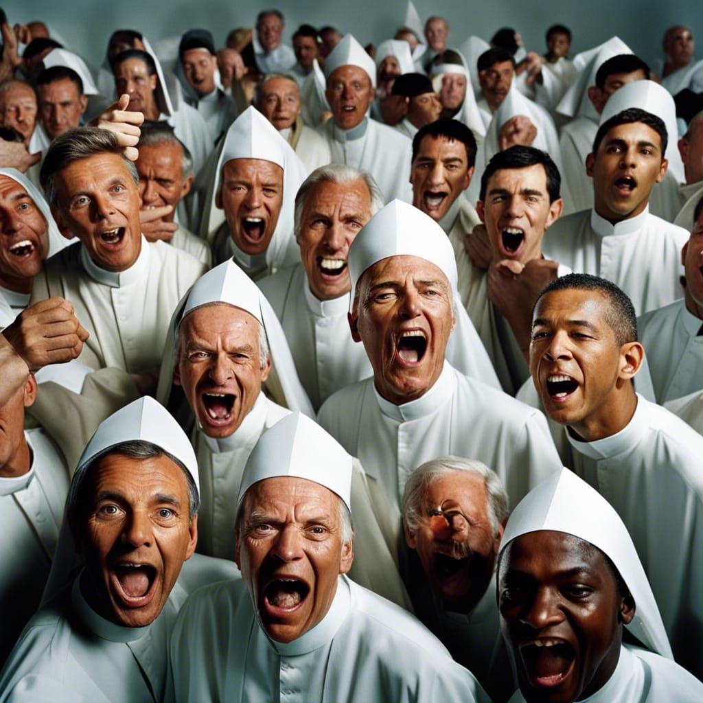 Priests and Nuns at a Wild Party: Portrait Photography