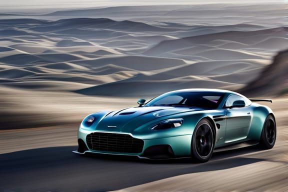 GT1 Aston Martin Car with Sparkling Scenery