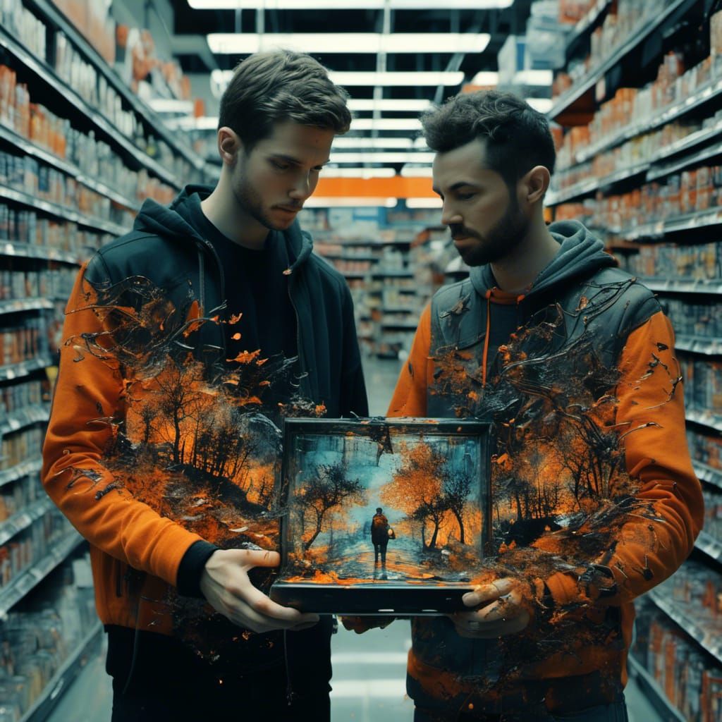 Shoplifting Incident at Best Buy in Double Exposure