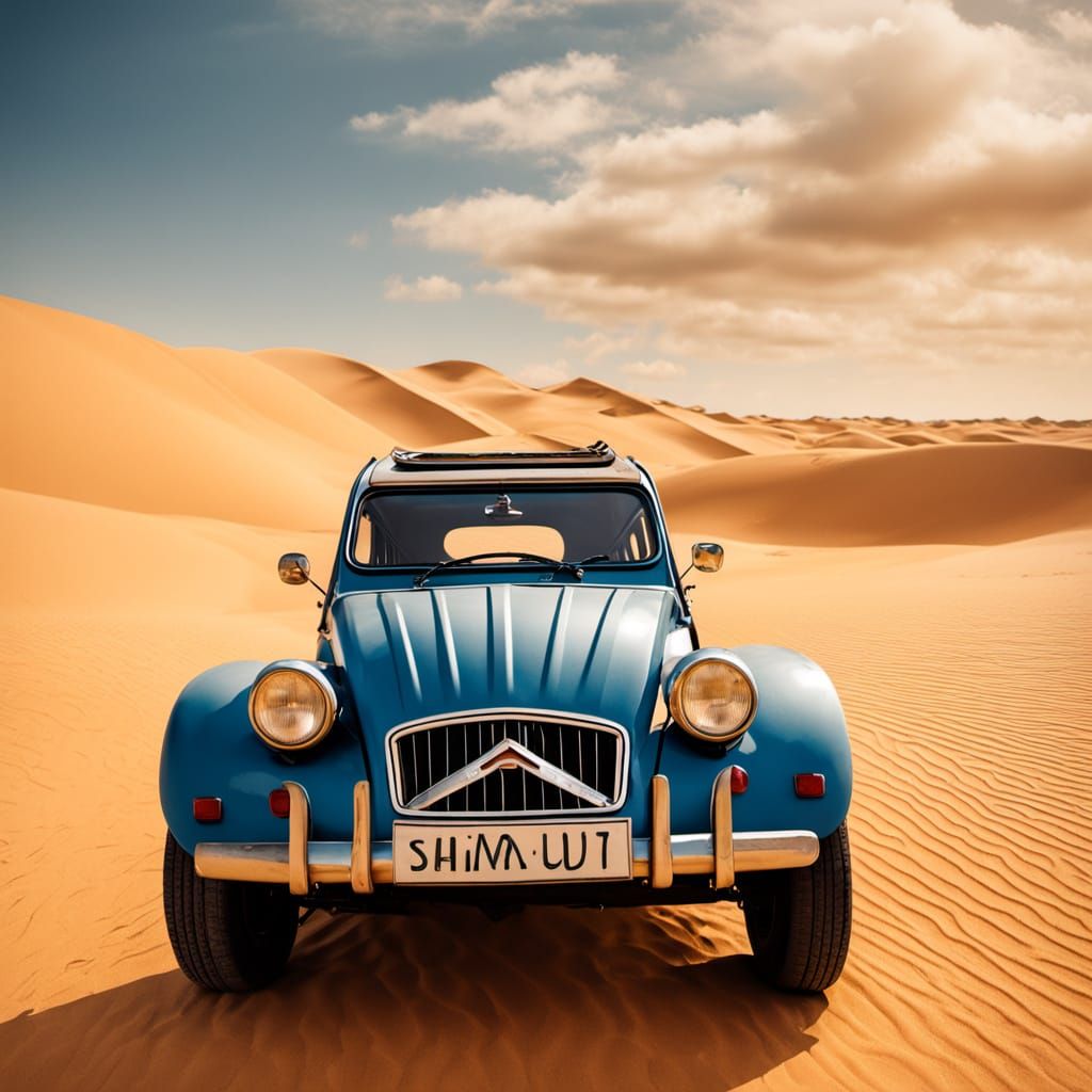 Weathered Citroën 2CV Speeds Across African Desert Dunes in ...