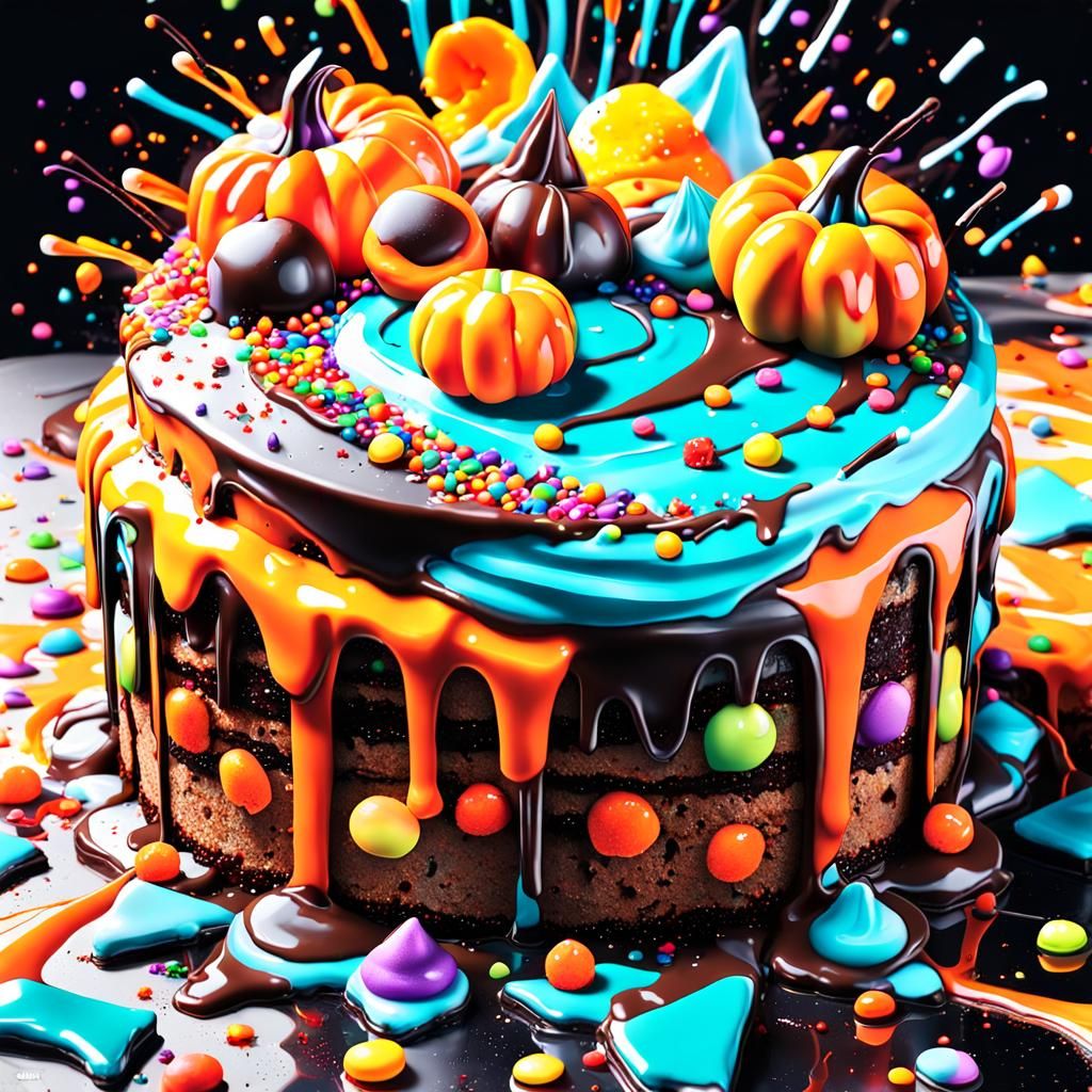 Graffiti Art: Halloween Candy Explosion