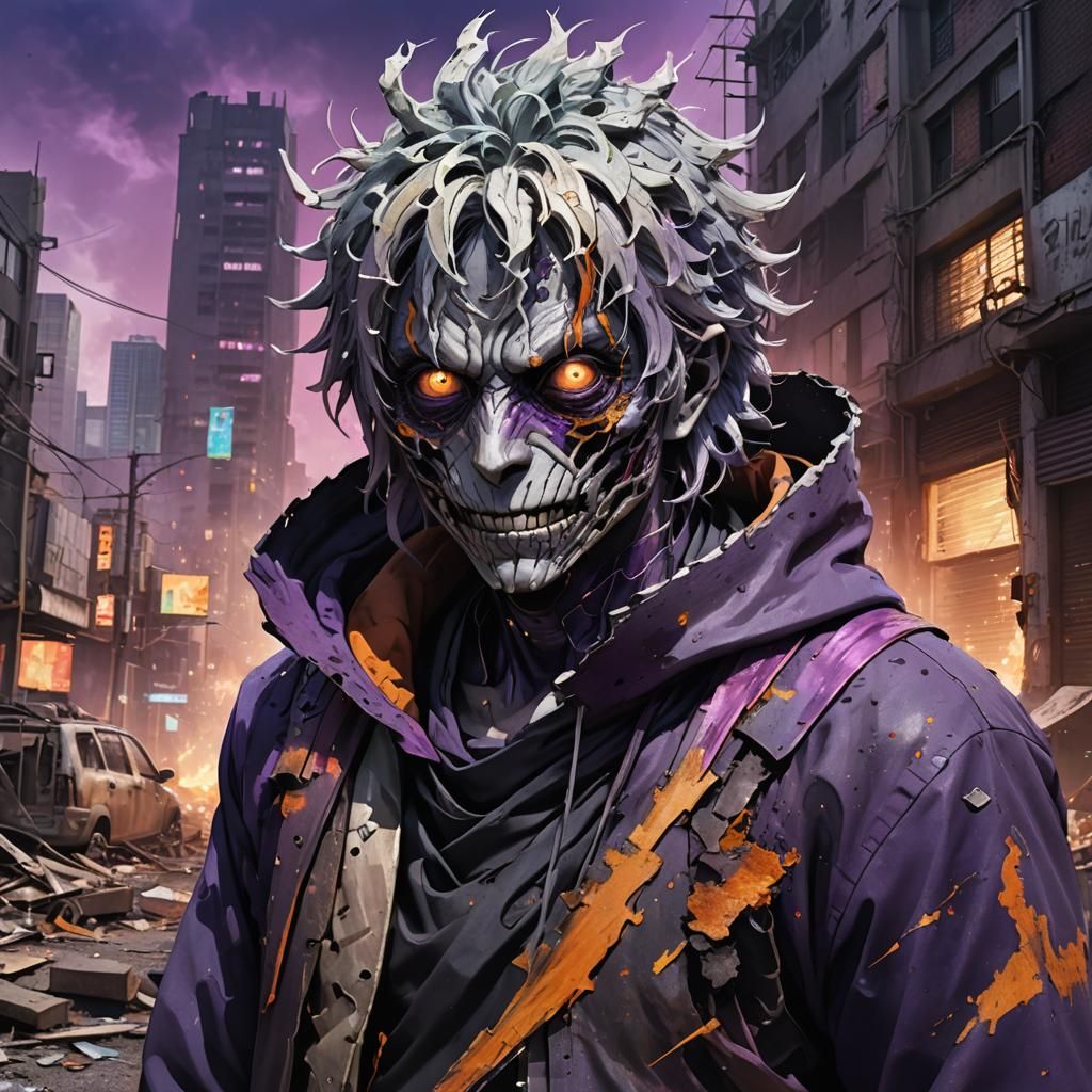Shigaraki's Decay Quirk in Hyperrealistic Concept Art