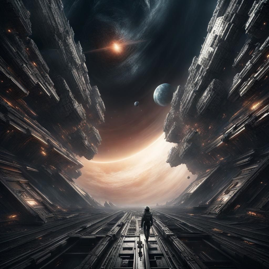 Epic Space Void: Dramatic Digital Matte Painting