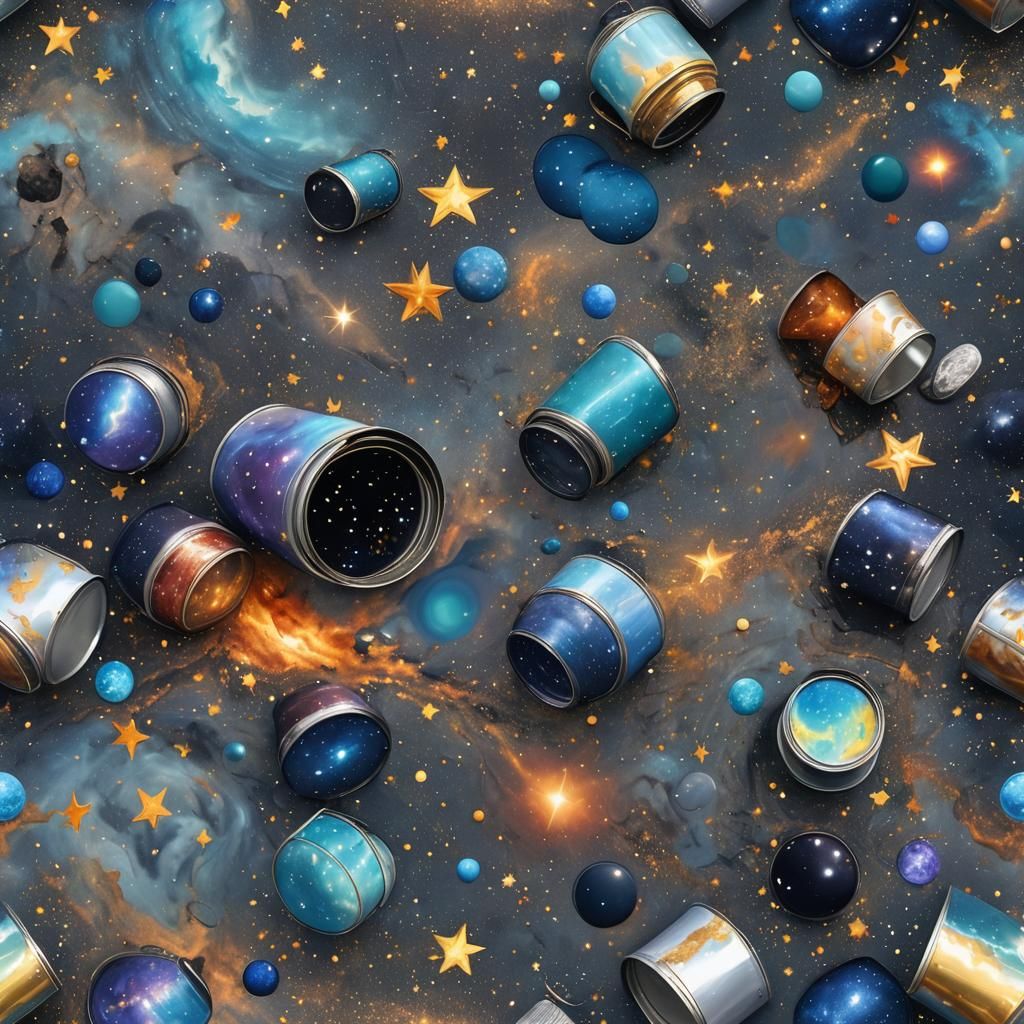 Night Sky Spill: A Hyperrealistic Daytime Fantasy