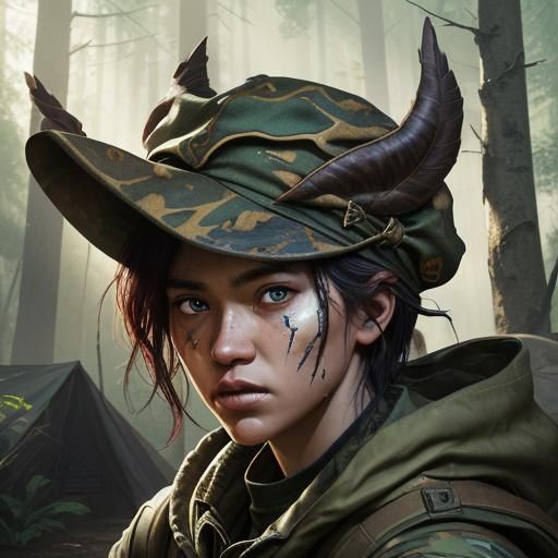 Hyperrealistic Ranger Camp Concept Art