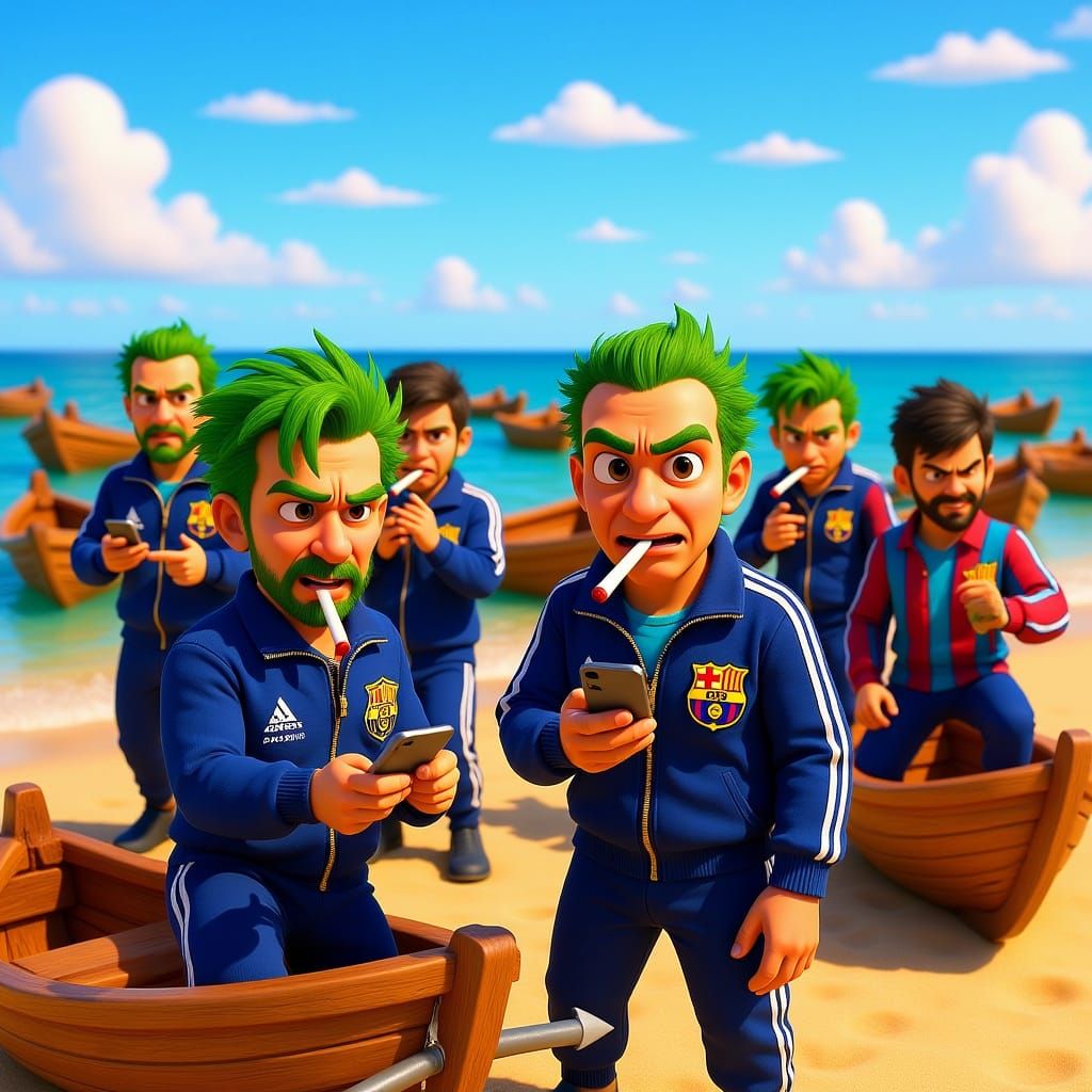 Pixar Style Arrival: Vectorized Characters with Guns and Kni...