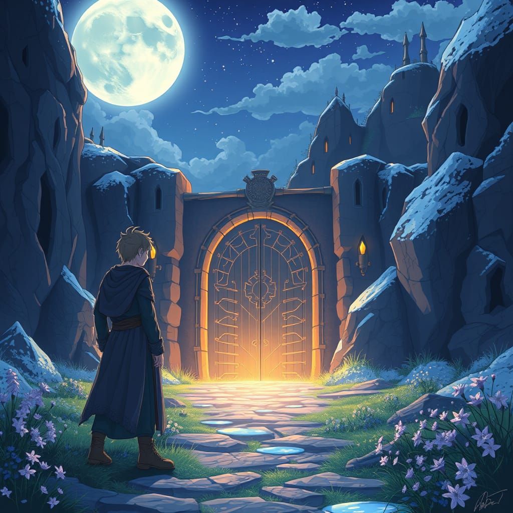 Anime Gate to the Faraway, Cel-Shaded Style