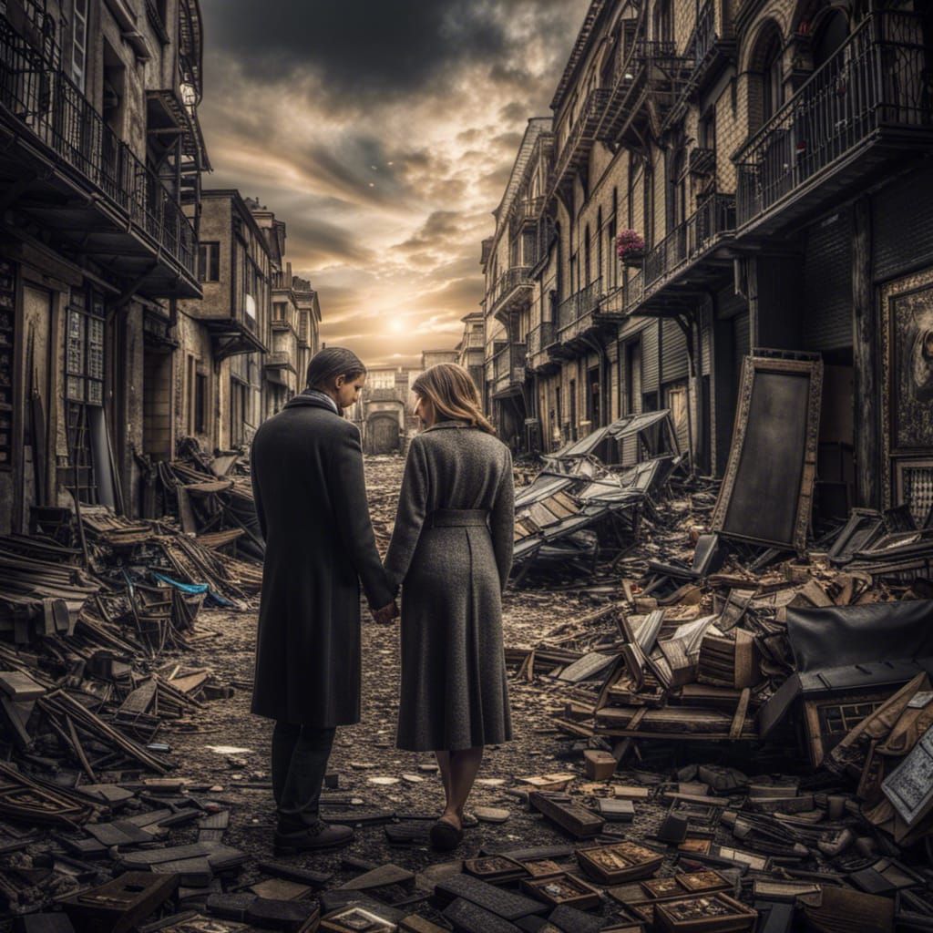 Love Remains: A Hyperrealistic Cinematic Image