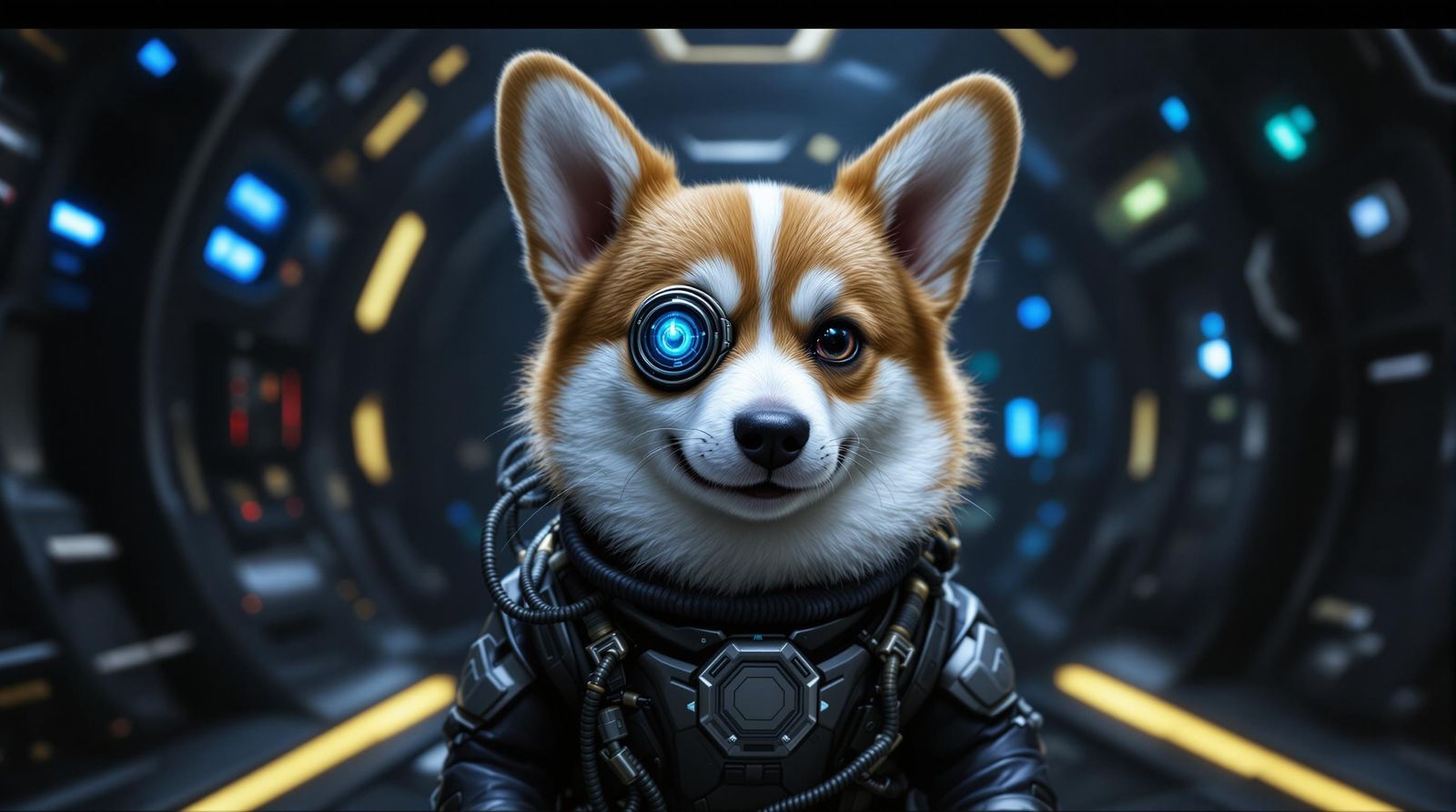 Corgi Borg in Star Trek Spaceship