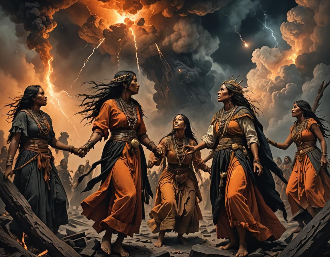 Gustave Doré Inspired Meteorite Apocalypse