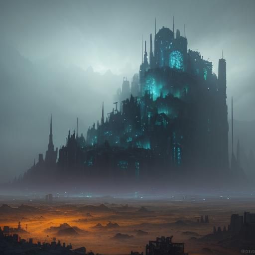 Post-Apocalyptic Water Bottle in Ruins, Concept Art