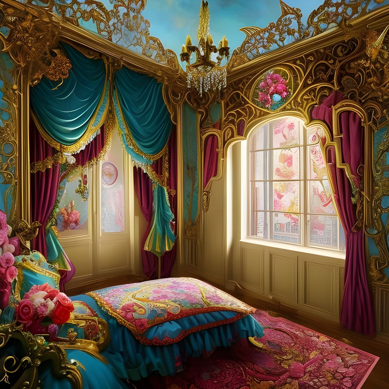 Vintage Bedroom for My Doll Princess