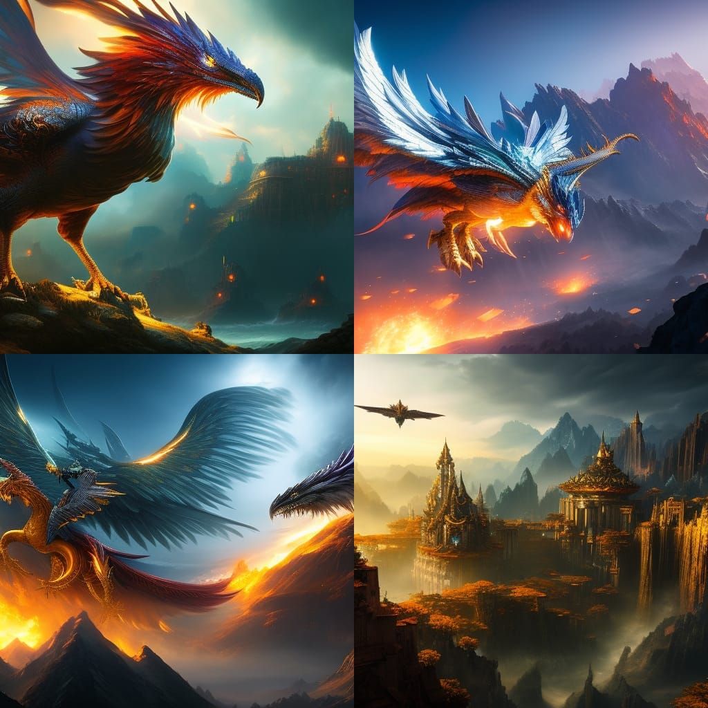 Legendary Pokémon Trio in Flight: Digital Art