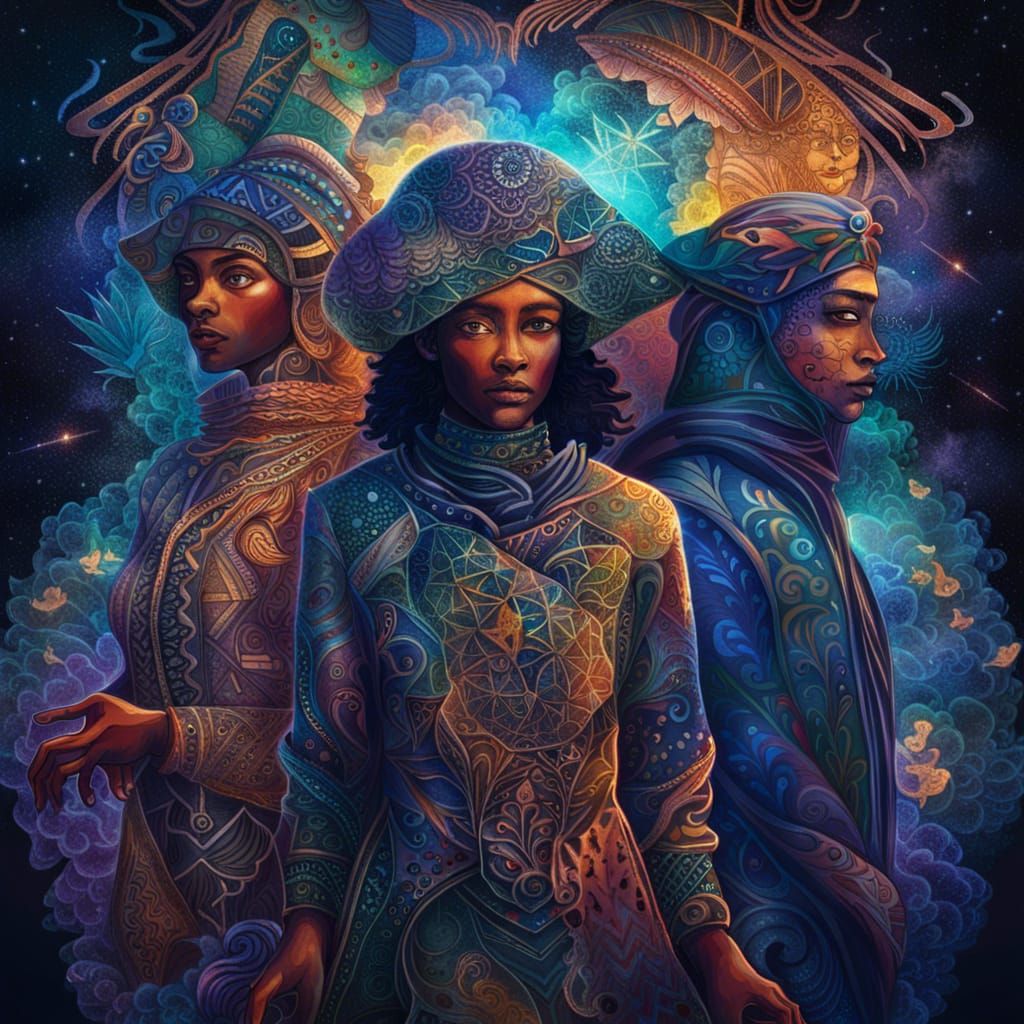 Astral Shadows: A Holographic Cosmic Illustration