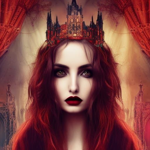Ghostly Ana de Armas Portrait in Dark Fairytale Style
