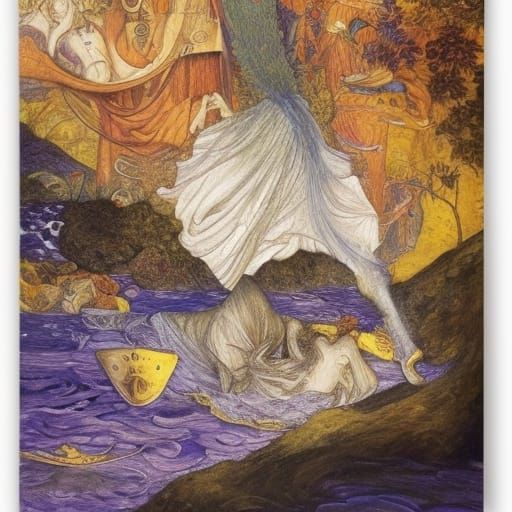 Psychedelic Abstract Fantasy Art in Triadic Colors