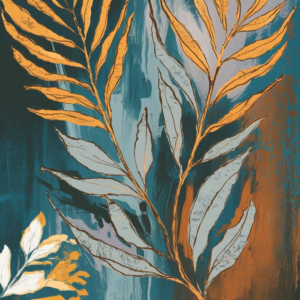 Tropical Sapphire Rusty Grey Abstract Texture