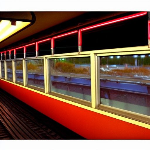 Rail Car Diner in Evening Light