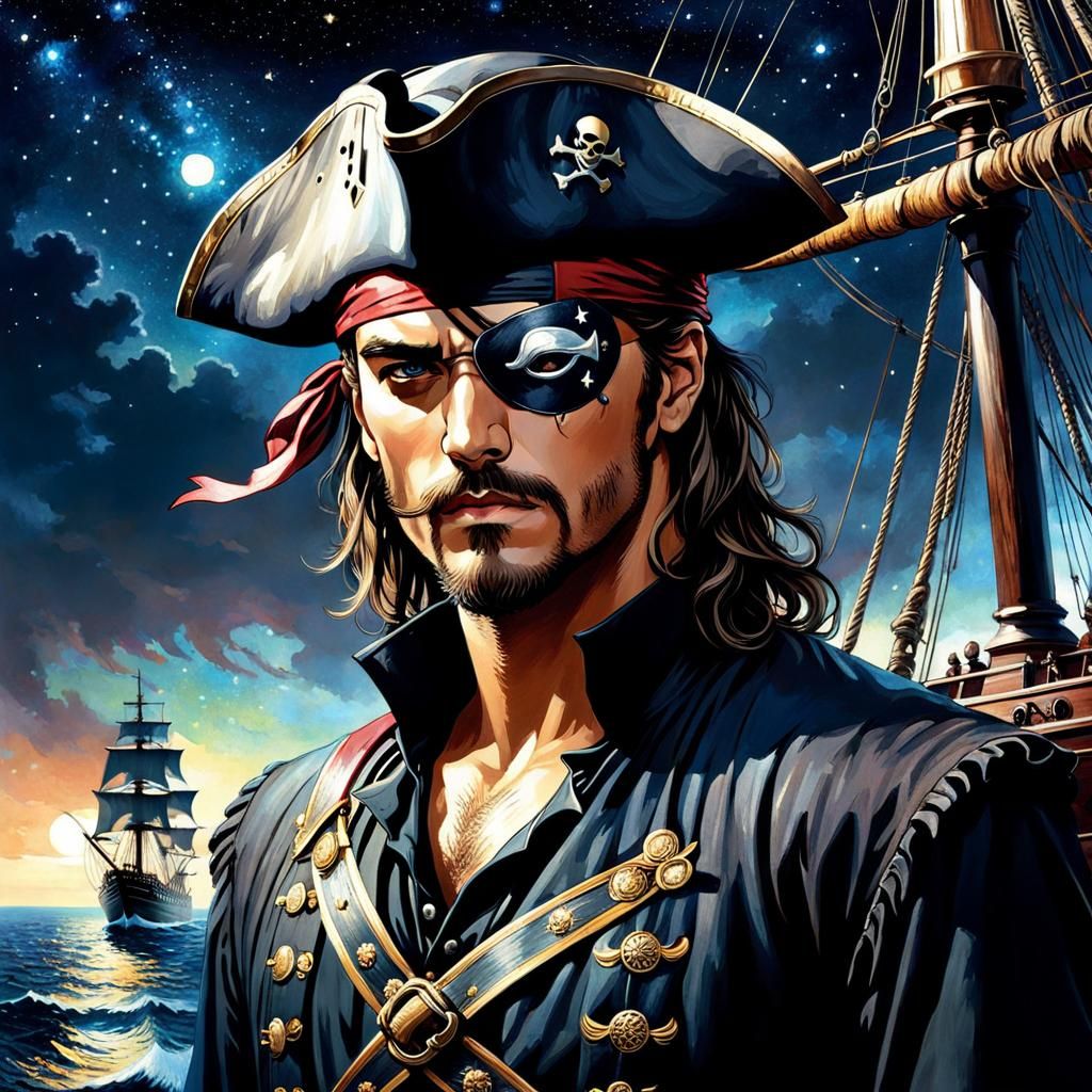 Pirate with an eyepatch