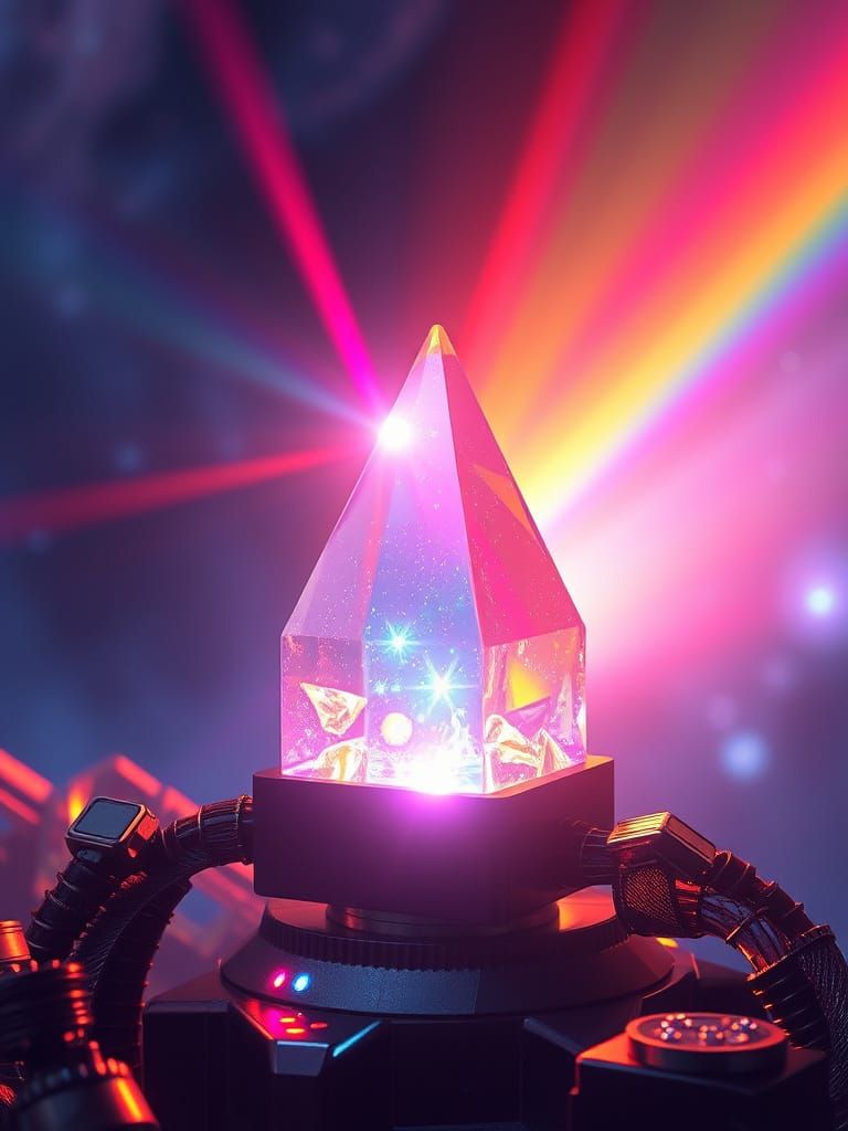 Crystal Prism Projecting Portal to Ethereal World