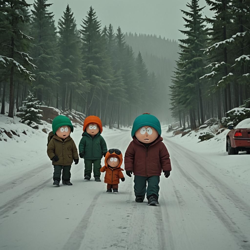 South Park: Cinematic Film Still in Live-Action