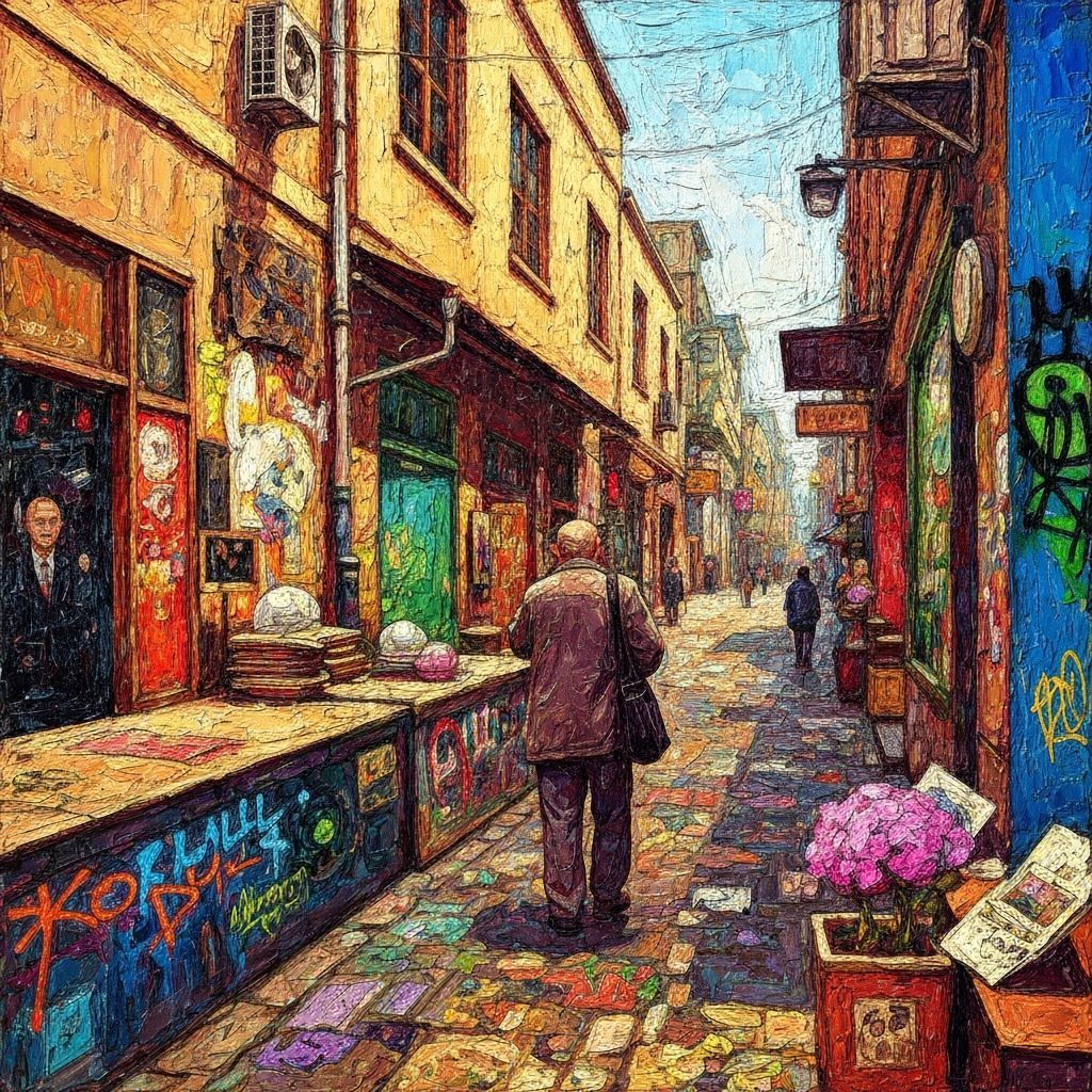 American Realism Fractal Art with Impasto Techniques