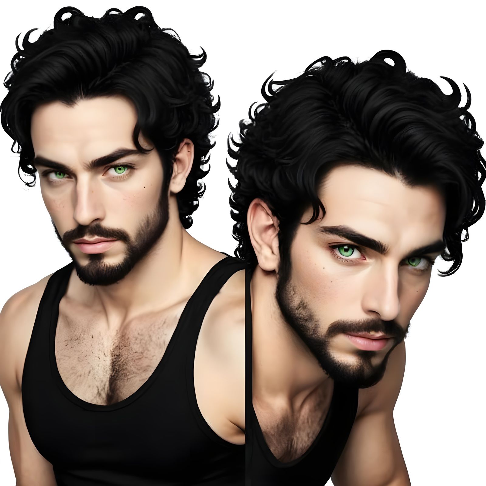 Young Cajun Man Portrait on White Background