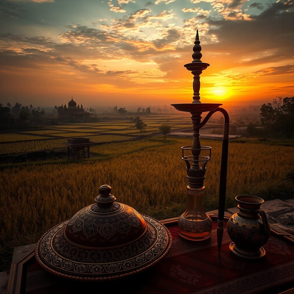 Majestic Haryanvi Landscape at Dusk