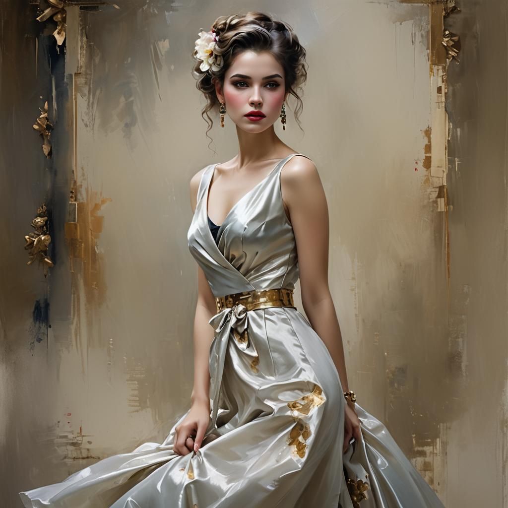 Elegant Portrait of a Woman in Soft Focus