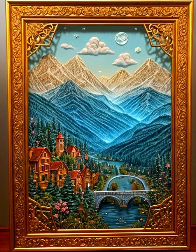 Ethereal Embroidered Landscapes in Intricate Paper Filigree