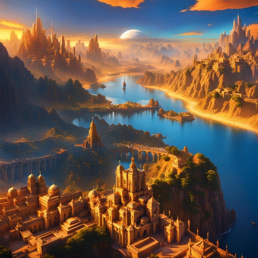 City of the Sun: Detailed Matte Painting