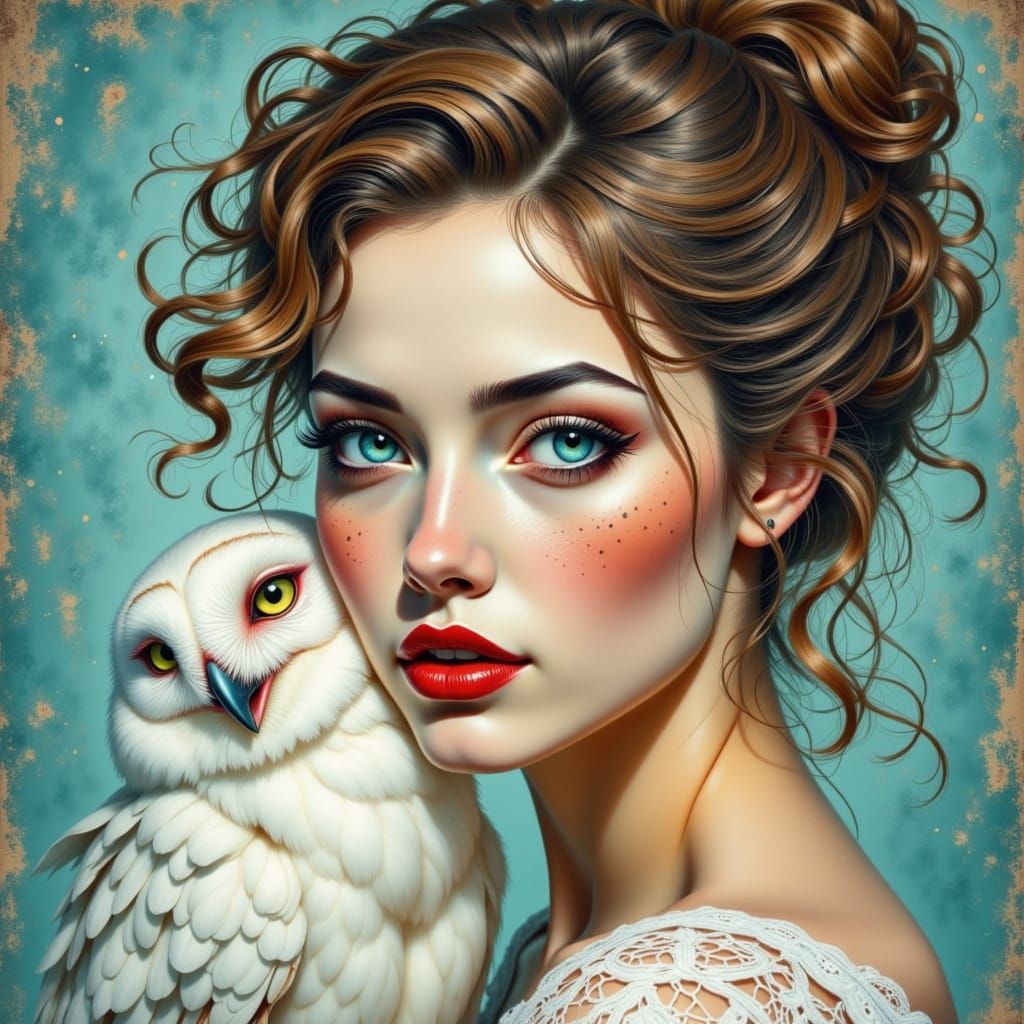Woman with an Owl