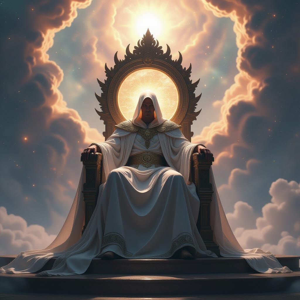 Cosmic Emperor on a Throne of Light