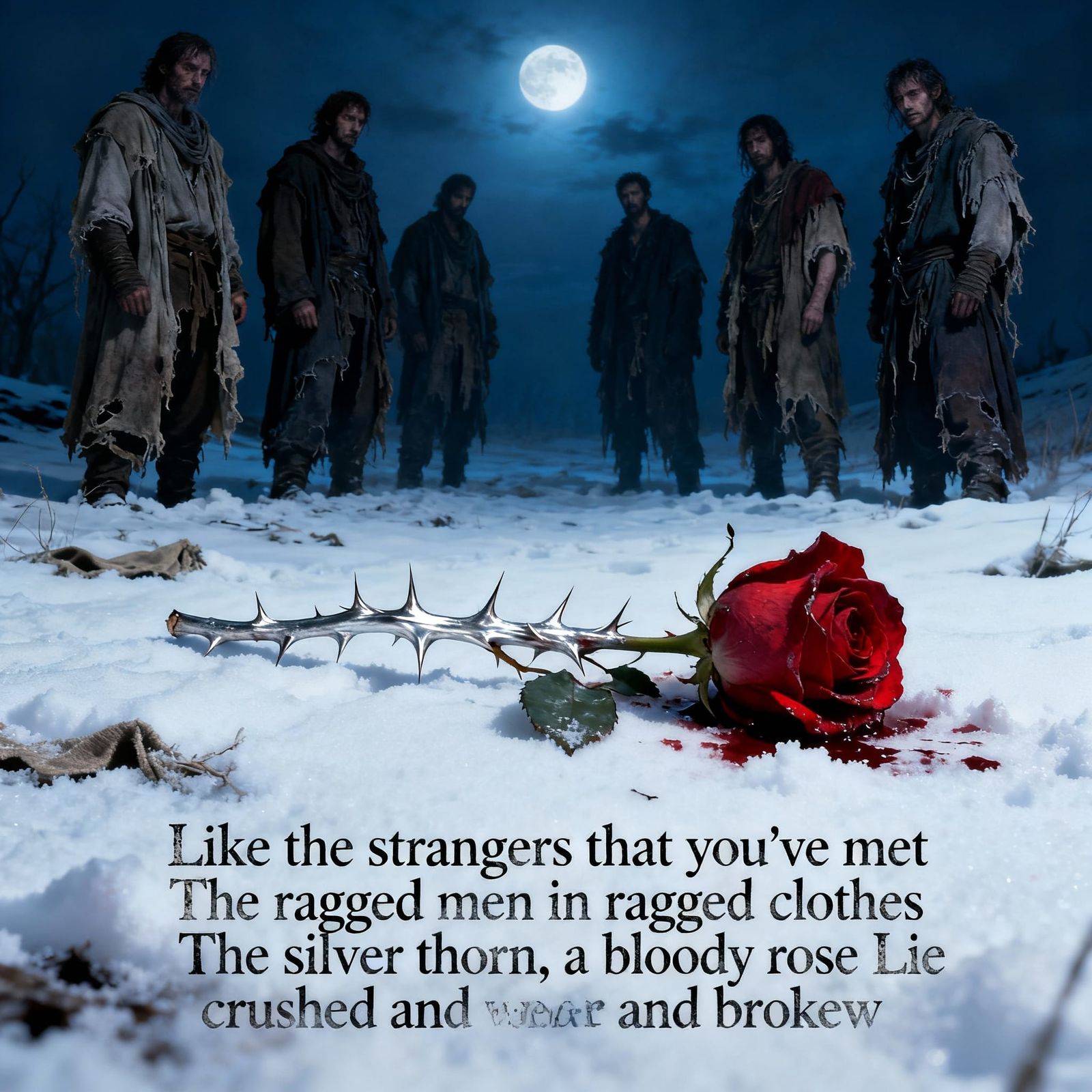 Bloody Rose Crushed on Virgin Snow