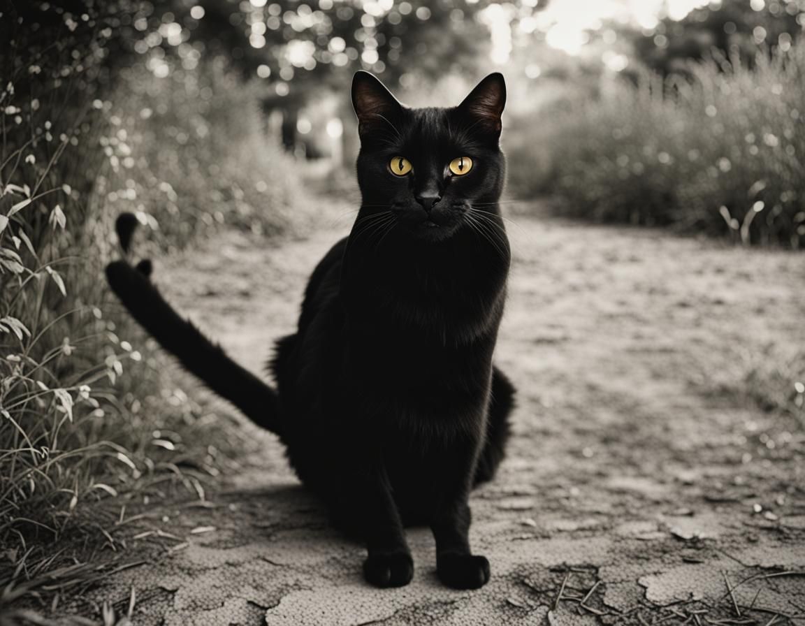 Black Cat: Master of the Yard, Conceptual Photography