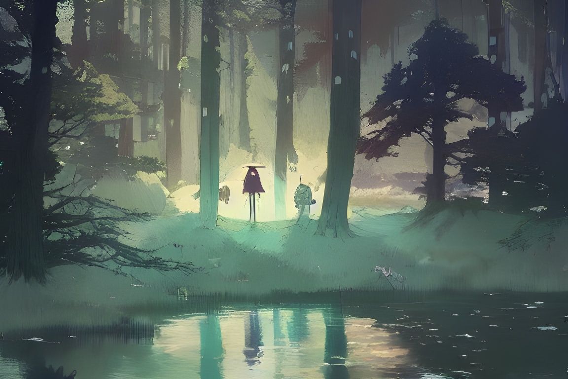 Ghosts at the Lake: Studio Ghibli Style