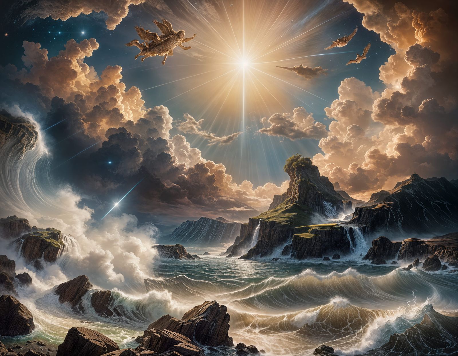 In the beginning God created the heavens and the earth.