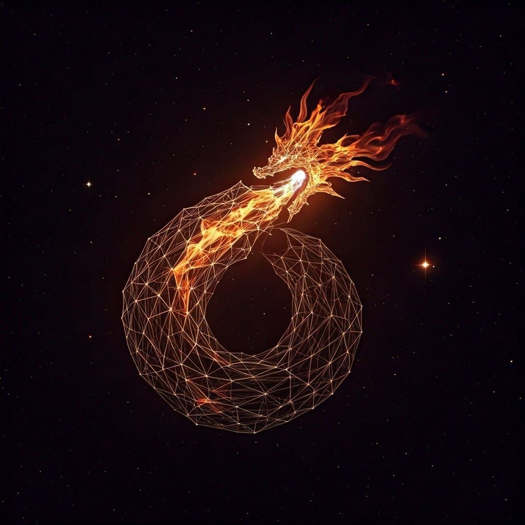Spectacular Fire Dragon Constellation in High Definition