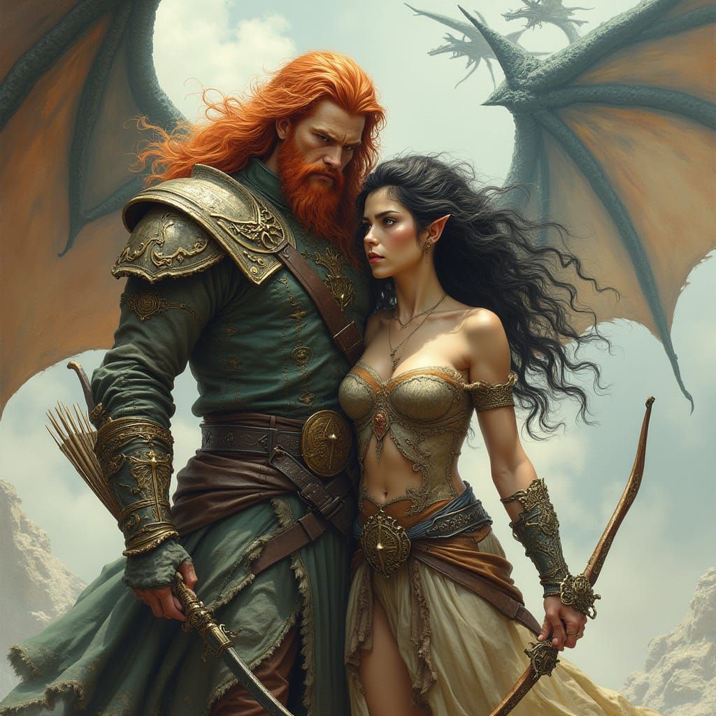 Dragon King and Queen in Combat Attire