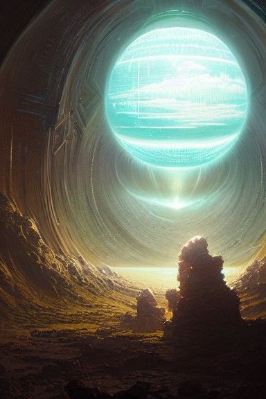 Sci-Fi Orb: Hyperdetailed Concept Art in 3D