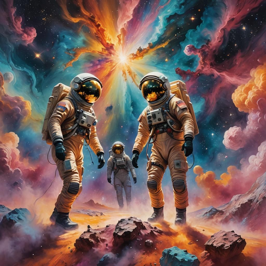 Astronauts Discover Hidden Star in Rothko-Inspired Nebula