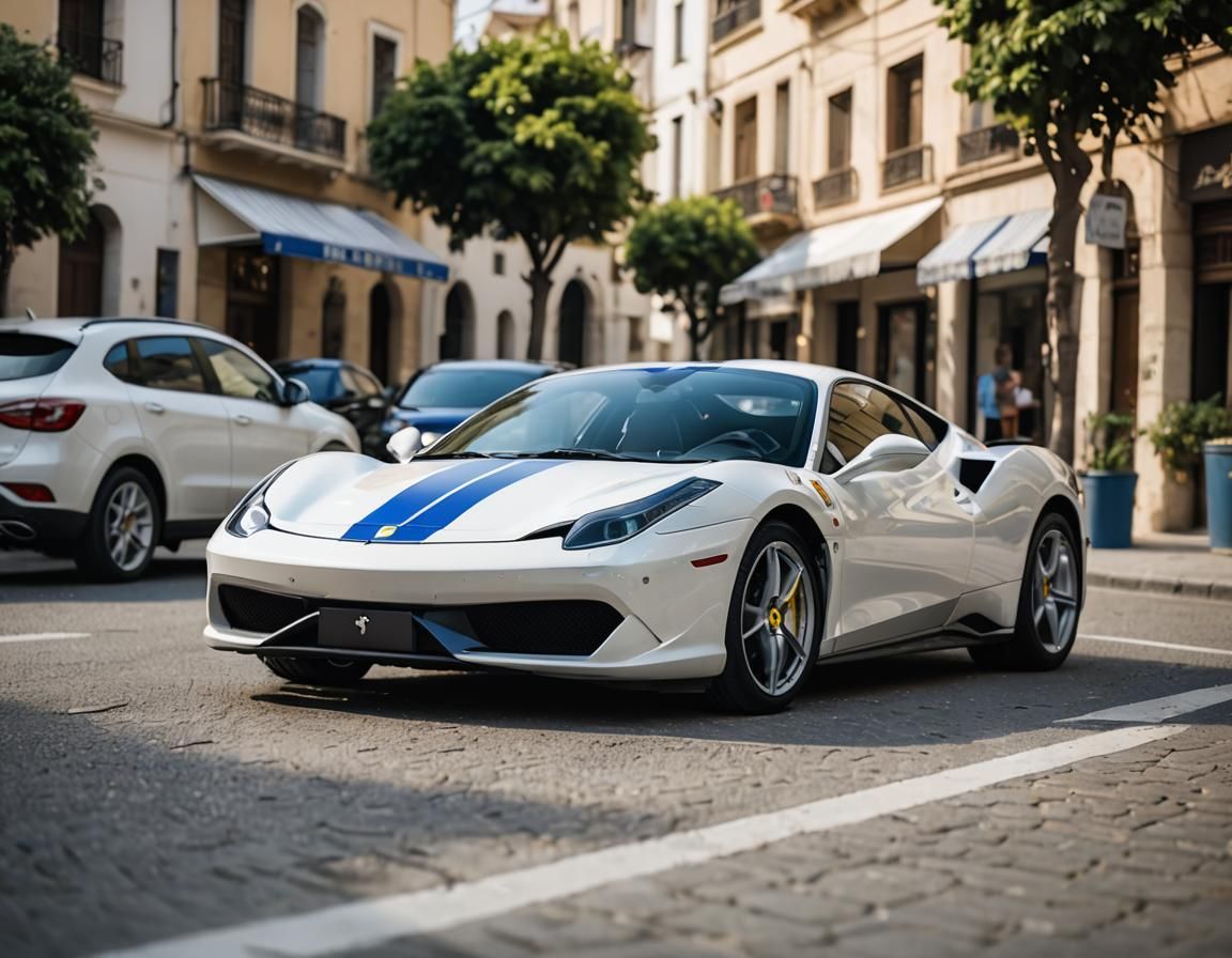 Ferrari with Star of David in Professional Photo
