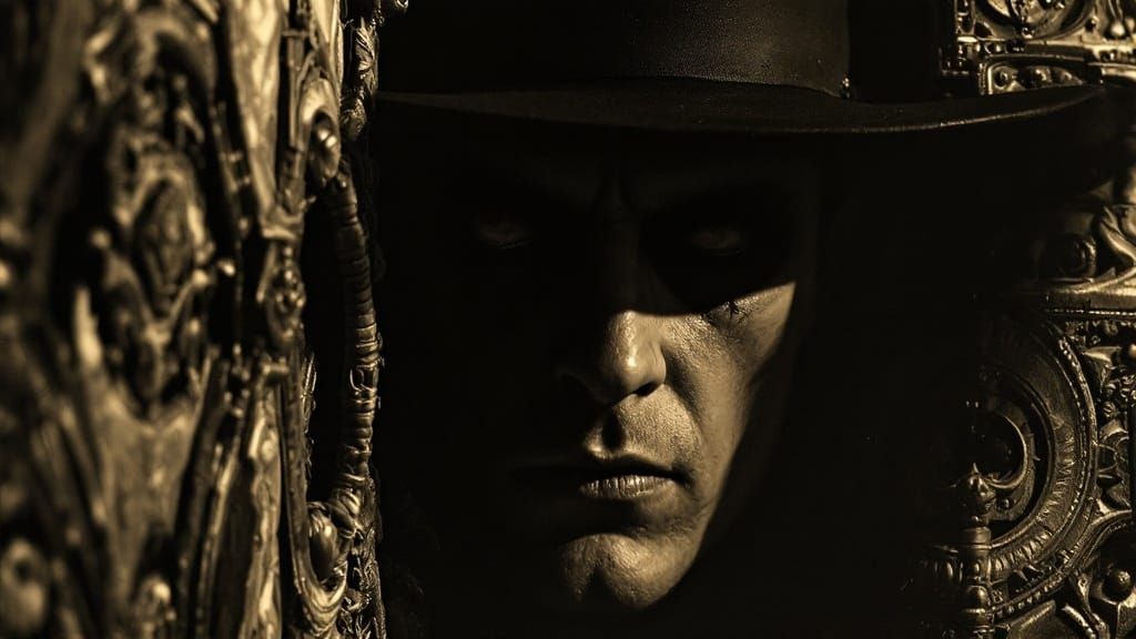 Surreal German Expressionist Portrait in Sepia Tones