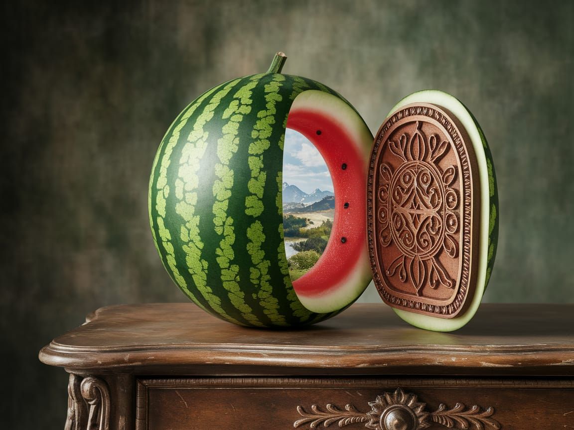 Watermelon Doorway to a Fantasy World