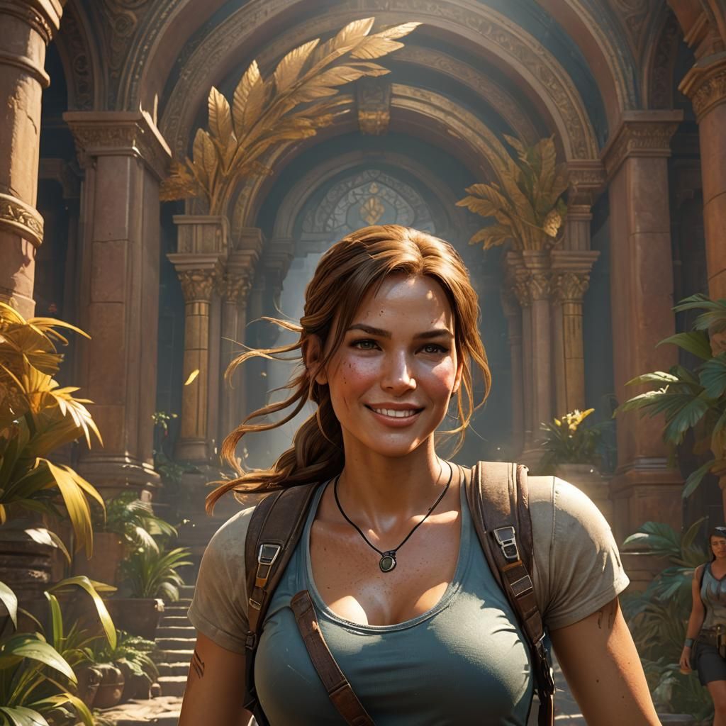 Lara Croft Portrait in Artgerm Style