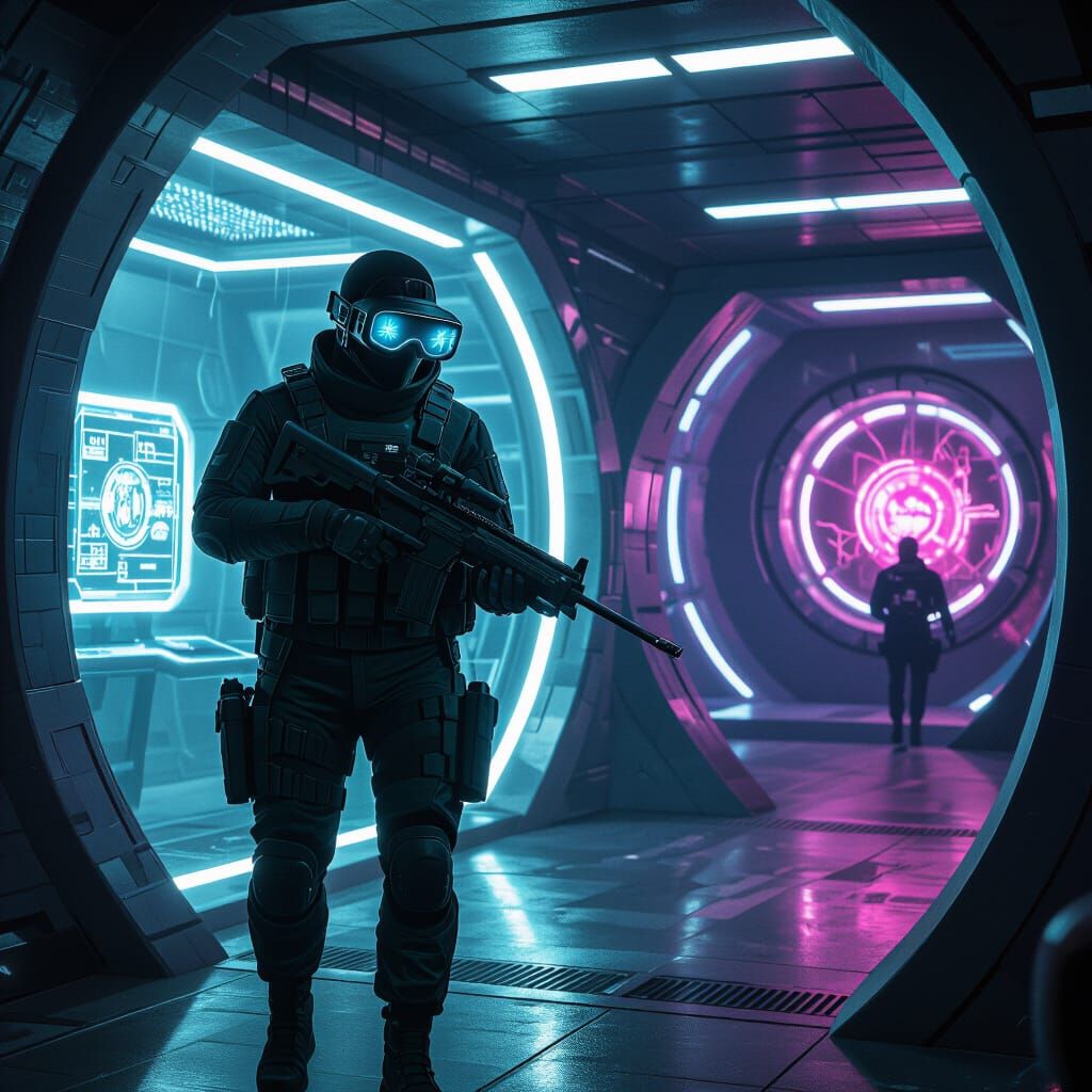 Spy with X-Ray Goggles Infiltrates Secret Base