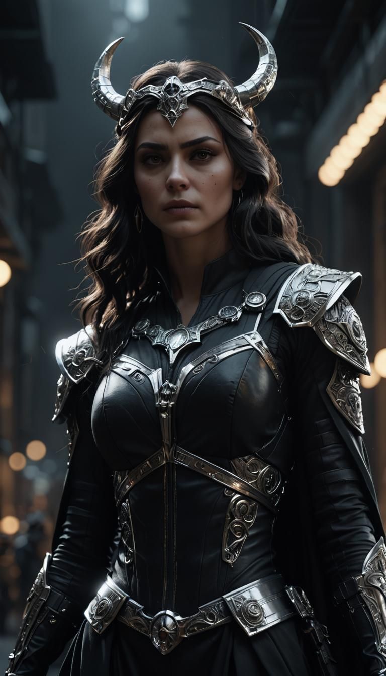 Dramatic Cinematic Portrait of Hecate in Photorealistic Styl...