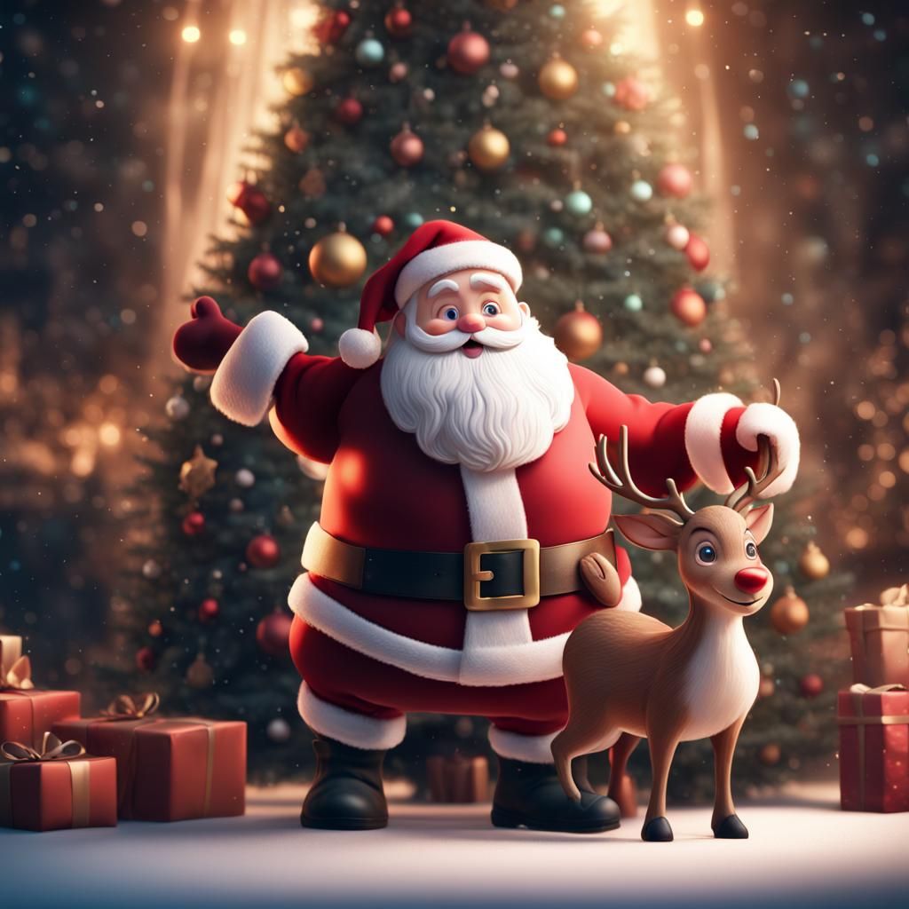 Santa Claus and Rudolph: A Christmas Fantasy