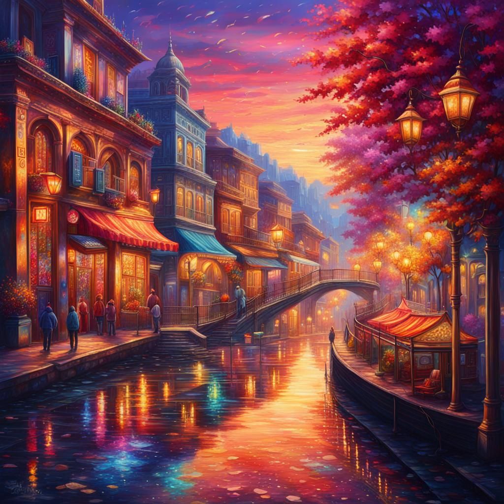 Shimmering Atmosphere Enhanced by Colors and Compositions